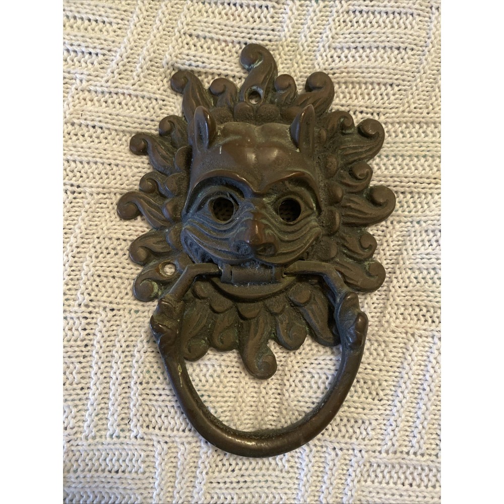 12th Century Durham Cathedral Knocker Ft: grotesque horned demon